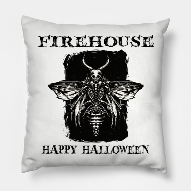 happy hallowen. firehouse Pillow by aliencok
