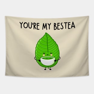 You're My Bestea Cute Platonic Friend Funny Jokes with Best Friend Tapestry