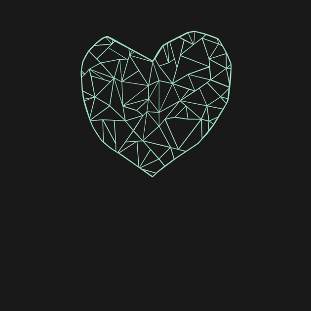 Abstract Heart Mint by ProjectM