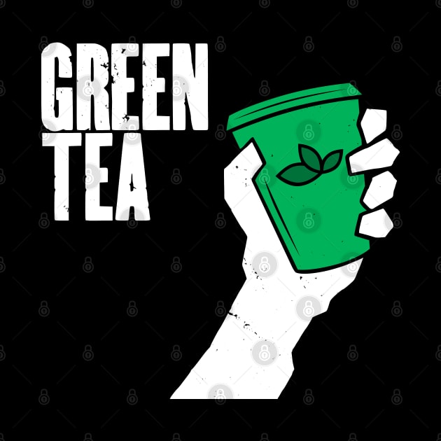 Funny Green Tea Punk Band Logo Parody For Tea Drinkers by BoggsNicolas