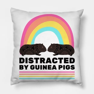 Distracted by Guinea Pigs Pillow