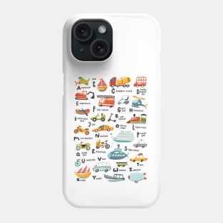 Traffic Alphabet Phone Case