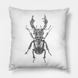 Stag beetle Pillow