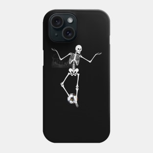 Skeleton Soccer in Halloween Night Phone Case