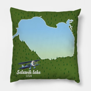 Selawik lake travel map Pillow