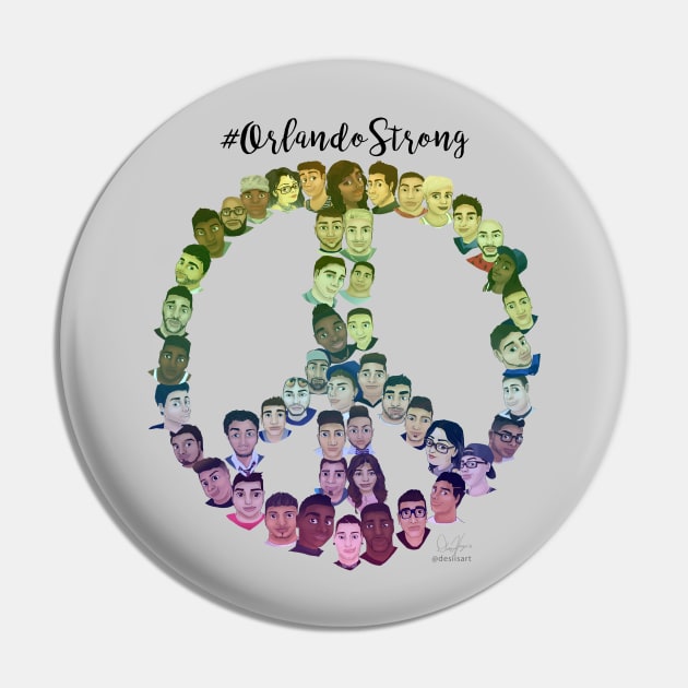 Orlando Strong LGBT Pin by desiisart