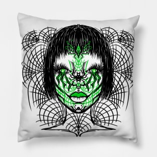 Halloween girl spider Pillow