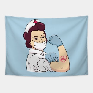 Rosie the Riveter Nurse Tapestry