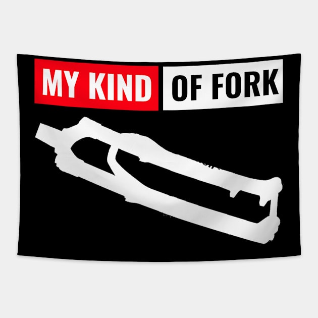 My Kind Of Fork, Cyclist Tapestry by ILT87