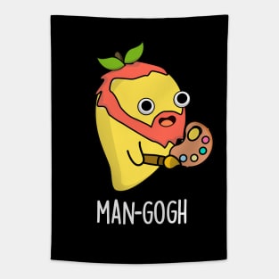 Man-gogh Cute Artist Mango Pun Tapestry