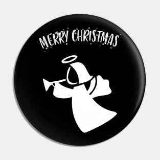 Merry Christmas Angel Pin