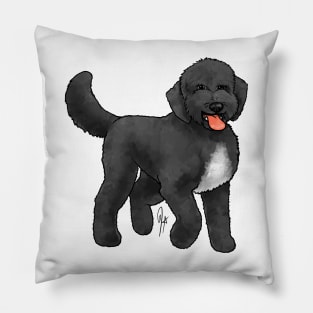 Dog - Sheepadoodle - Black Pillow