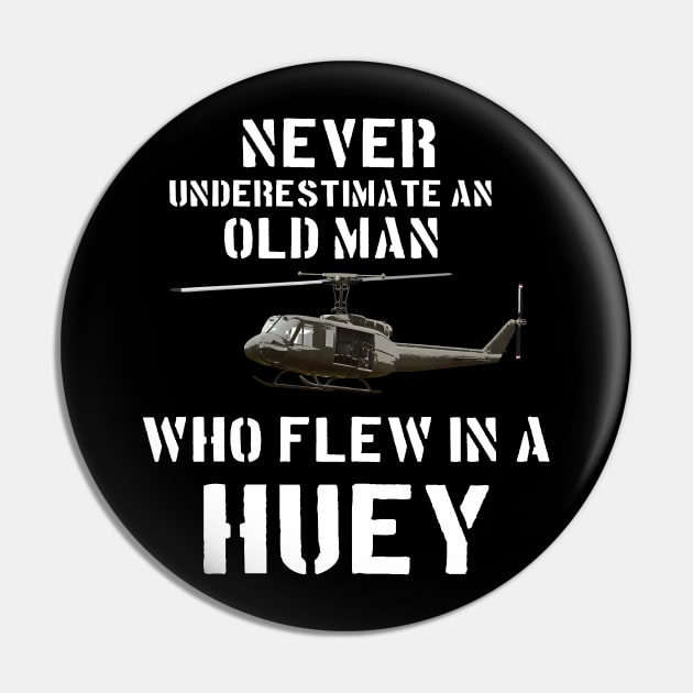 Bell UH-1 Iroquois Huey Vietnam Vet Pin by Dirty Custard Designs 