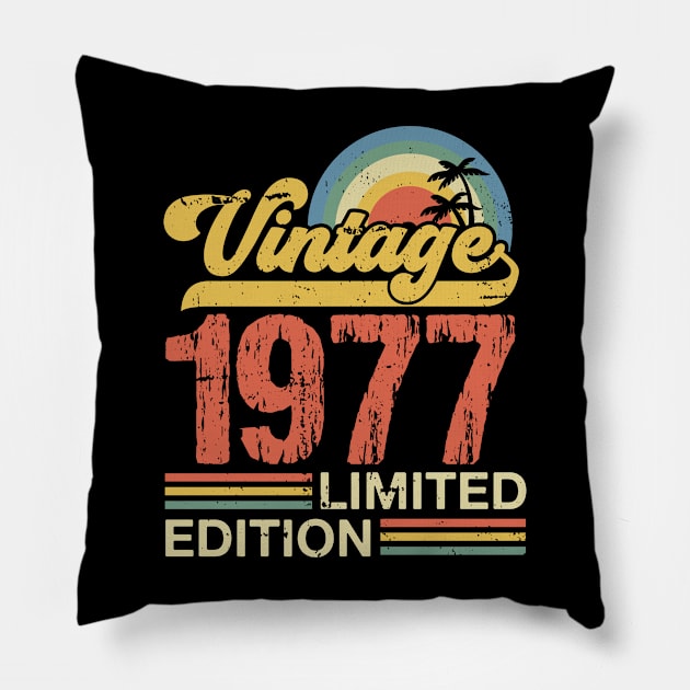 Retro vintage 1977 limited edition Pillow by Crafty Pirate 