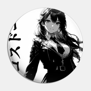 Goth Grunge Anime Manga Girl Cyberpunk Aesthetic Vaporwave Japanese Streetwear Pin