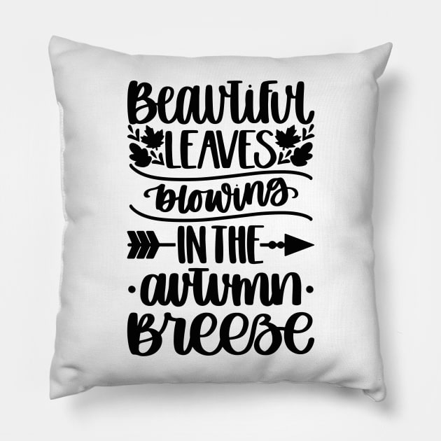 beautifull leaves Pillow by SDxDesigns