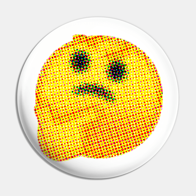 Emoji: Skeptic (Thinking Face) Pin by Sinnfrey