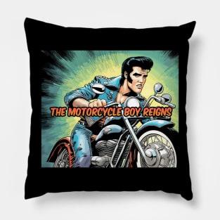 motorcycle boy reigns Pillow