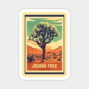 Joshua Tree National Park Vintage Travel Poster Magnet