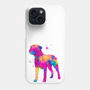 Border Terrier Dog Watercolor Painting Phone Case