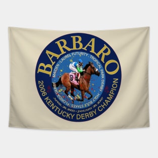 Barbaro 2006 Kentucky Derby Champion Racehorse Design Tapestry