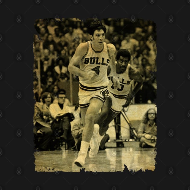 Jerry Sloan - Vintage Design Of Basketball by JULIAN AKBAR PROJECT