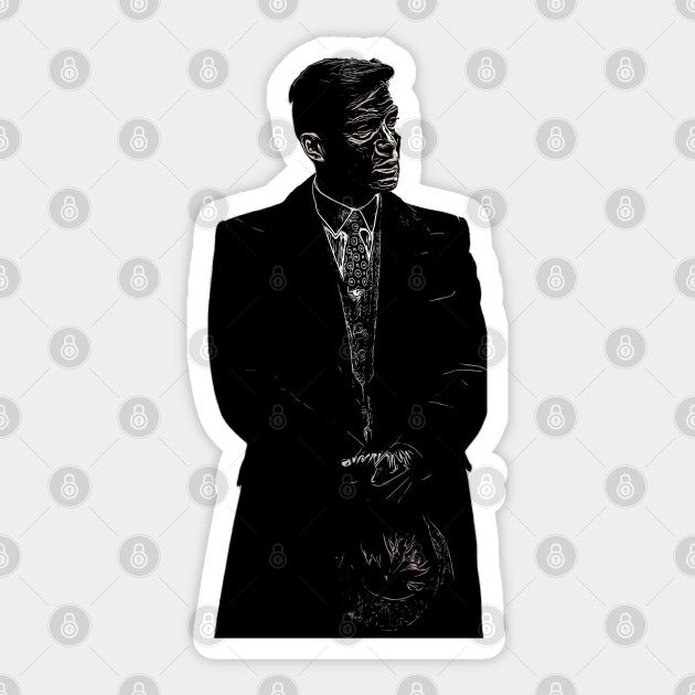 Thomas Shelby Emotionally With Leather Gloves And A Hat Stands