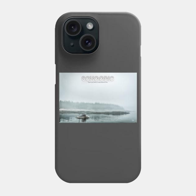 Foggy Morning on Schoodic Peninsula Phone Case by Gestalt Imagery