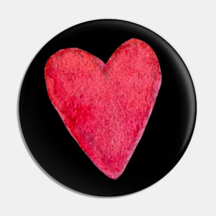 red heart Pin