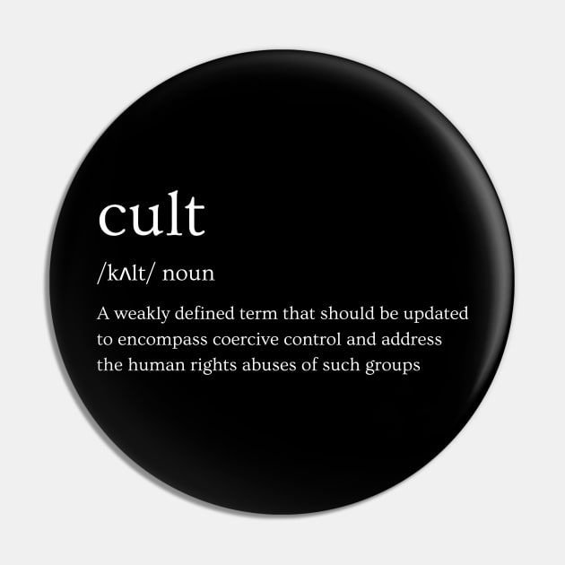 Cult needs defining (white text) Pin by Let's Talk About Sects