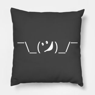 Shrug (white) Pillow