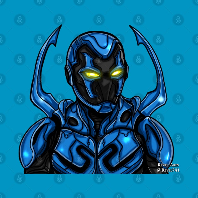 Blue Beetle Superhero by Revel-Arts