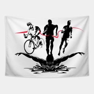 Triathlon Finisher / swim / bike / run Tapestry