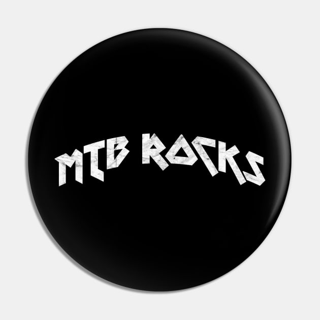 MTB Mountain Bike Cycling Cyclist Gift Cyclist Rock Pin by TheOutdoorPeople