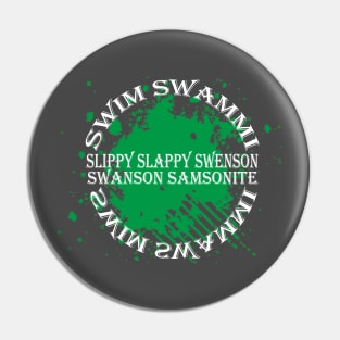 SWIM SWAMMI GREEN CIRCLE Pin