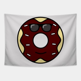 The Maroon and White Donut Tapestry