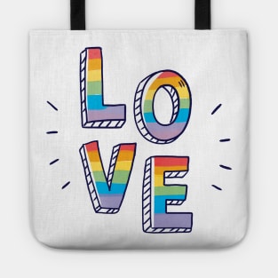 Love is love. Rainbow pride Tote