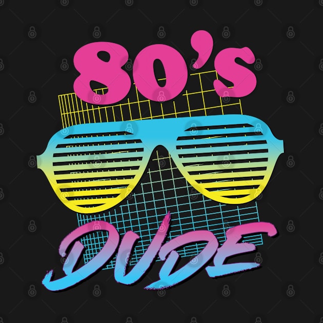 80's Dude  Vintage Blinds Sunglasses Funny Party Shirt by andzoo