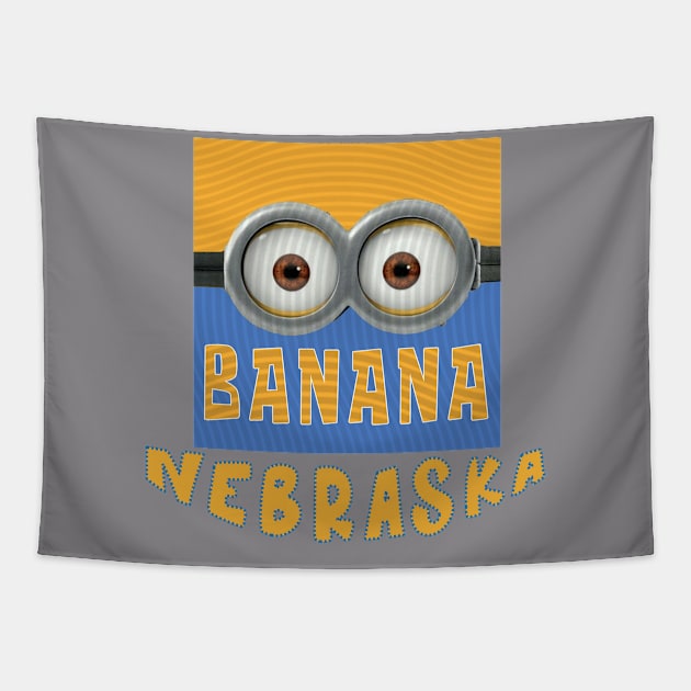 DESPICABLE MINION AMERICA NEBRASKA Tapestry by LuckYA