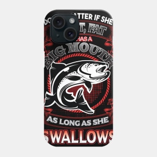 Funny fishing shirt joke slogan fish Phone Case