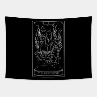 The Gemstone Card - White Version Tapestry