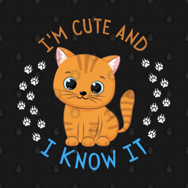 I'm Cute and I know it Smart Cookie Sweet little kitty cute baby outfit by BoogieCreates