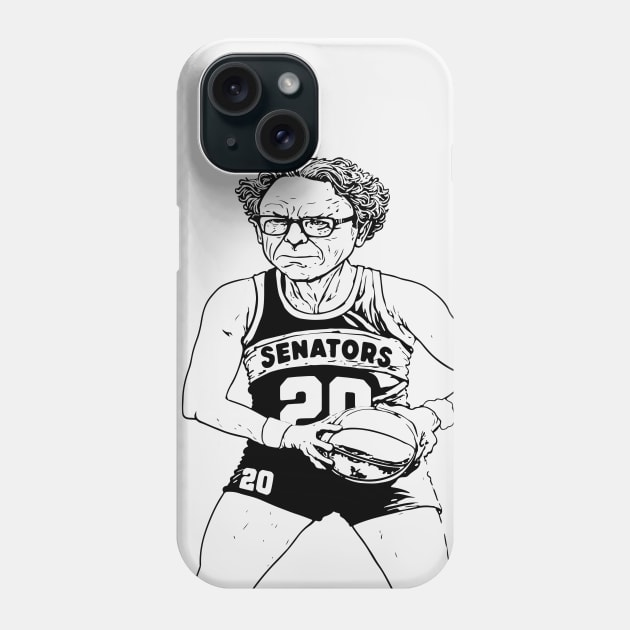 Vintage Funny Bernie Sanders Basketball Player // Baller Bernie Sketch Phone Case by SLAG_Creative