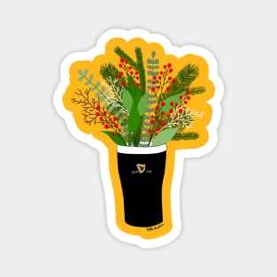 Guinness Flowers Magnet