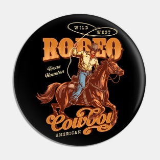 Rodeo Cowboy Pin