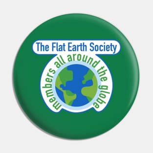 Flat Earth Society Pin