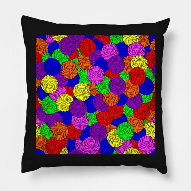 Yarn ball pit Pillow by B0red