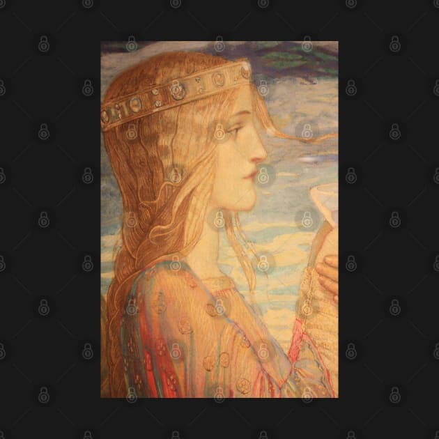 Isolde (detail from Tristan and Isolde) by John Duncan 1912 by immortalpeaches