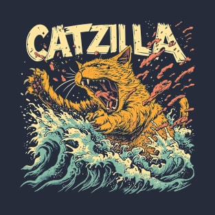 Catzilla Comics Tee: Wear the Feline Fury! T-Shirt