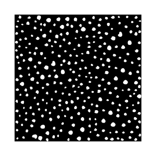 Dalmatian Dots, Dalmatian Spots, Black and White T-Shirt